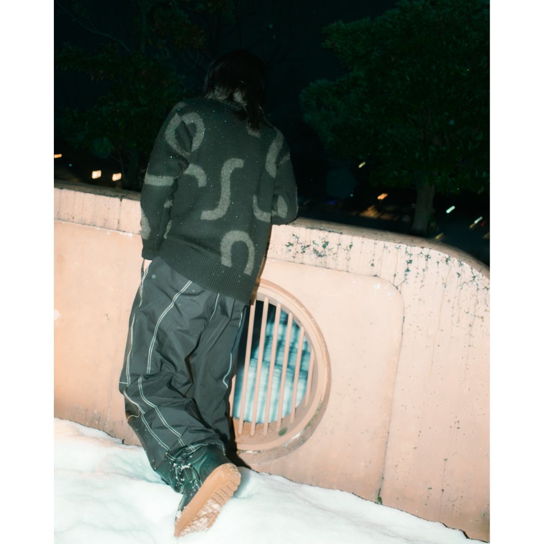 Wasted Talent X Nomadik Jacquard Sweater - Black / Grey