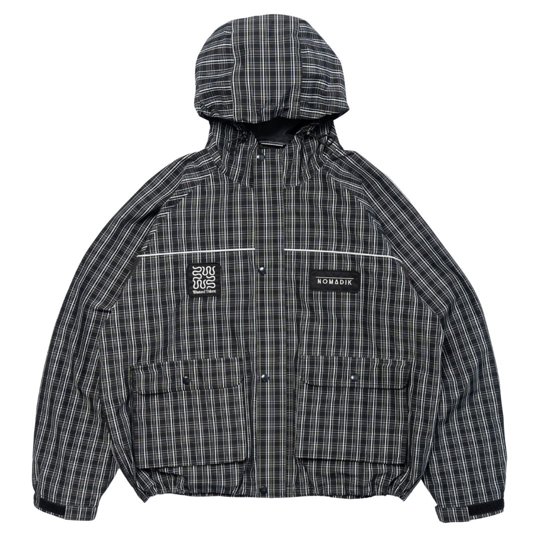 Wasted Talent X Nomadik Outerwear Jacket - Grey Check