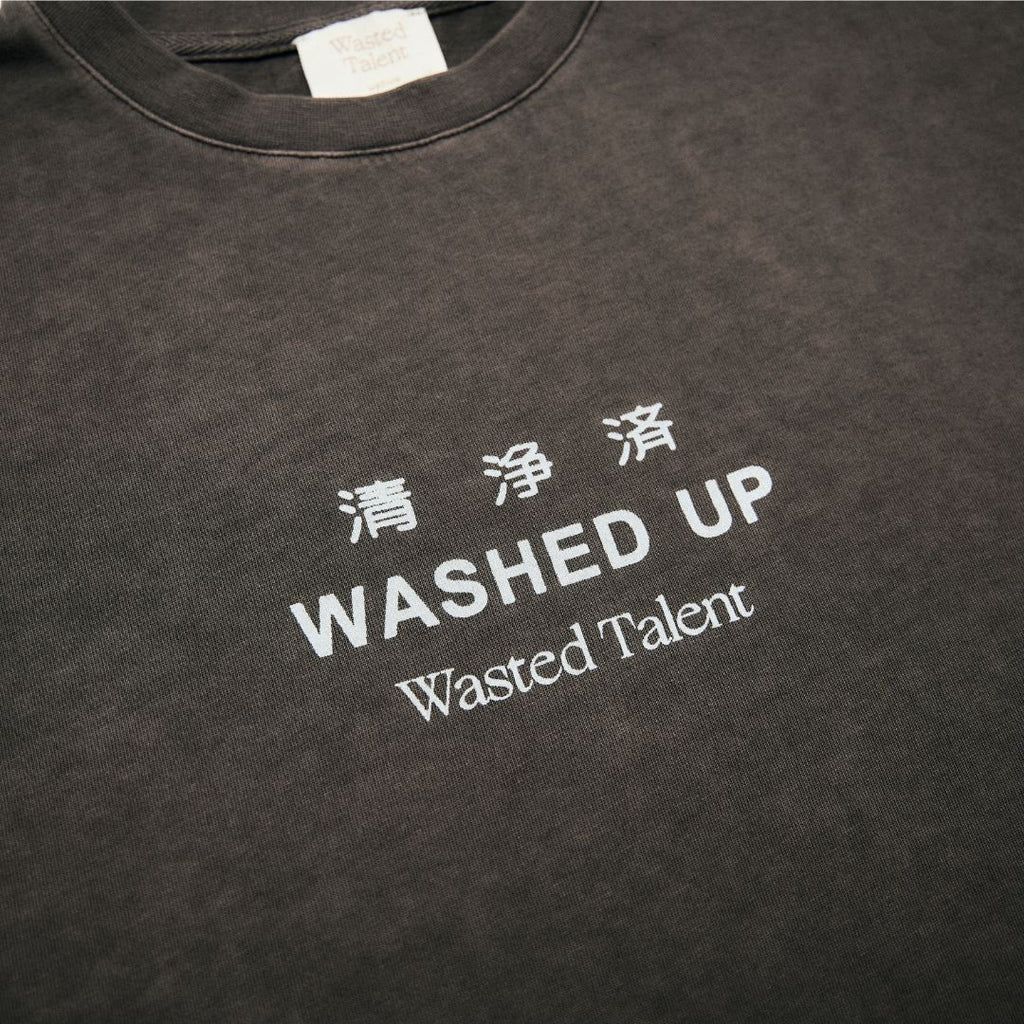 Wasted Talent Otaru T-Shirt Washed Black | WT Boutique
