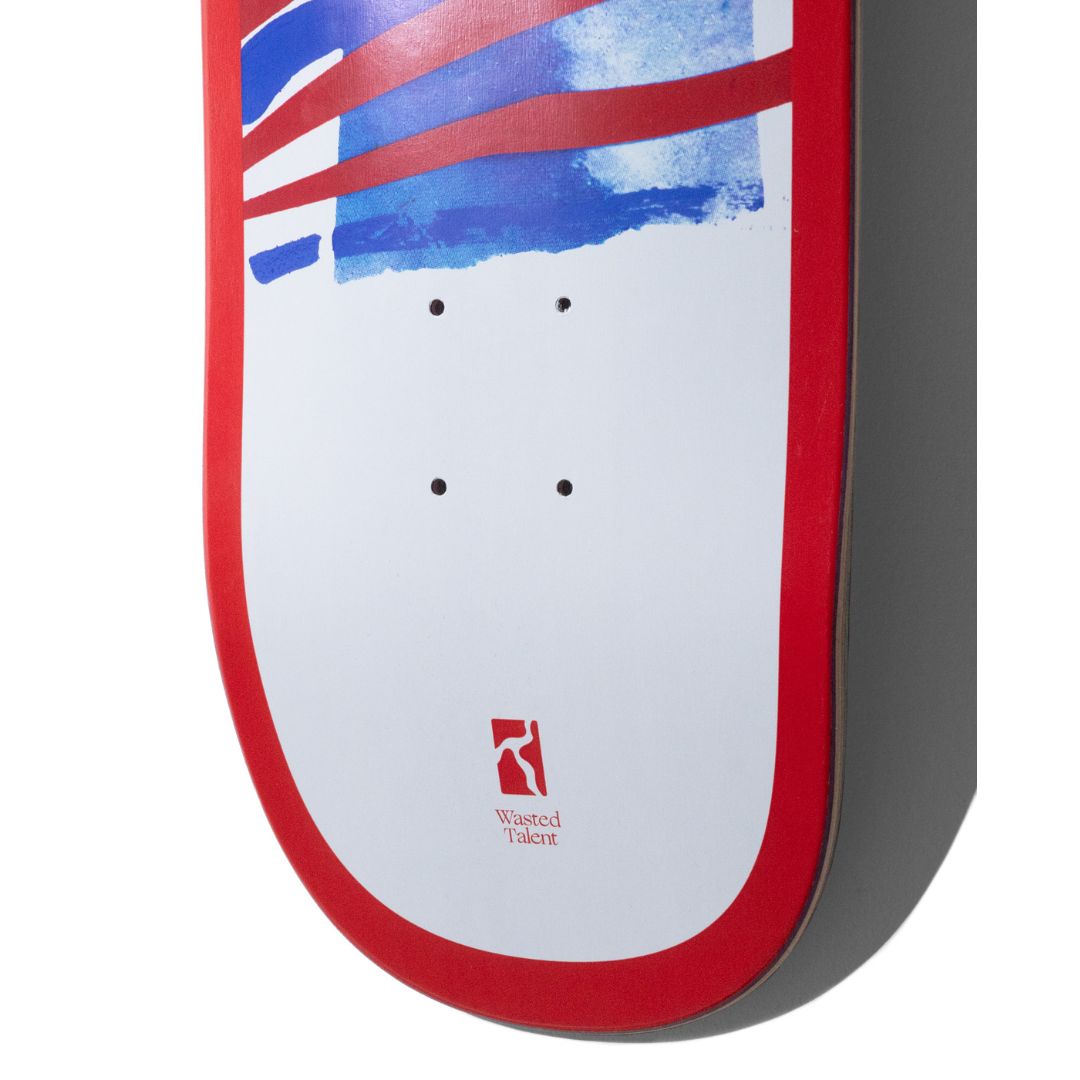 Wasted Talent X Poetic Collective Skateboard Deck White | WT Boutique