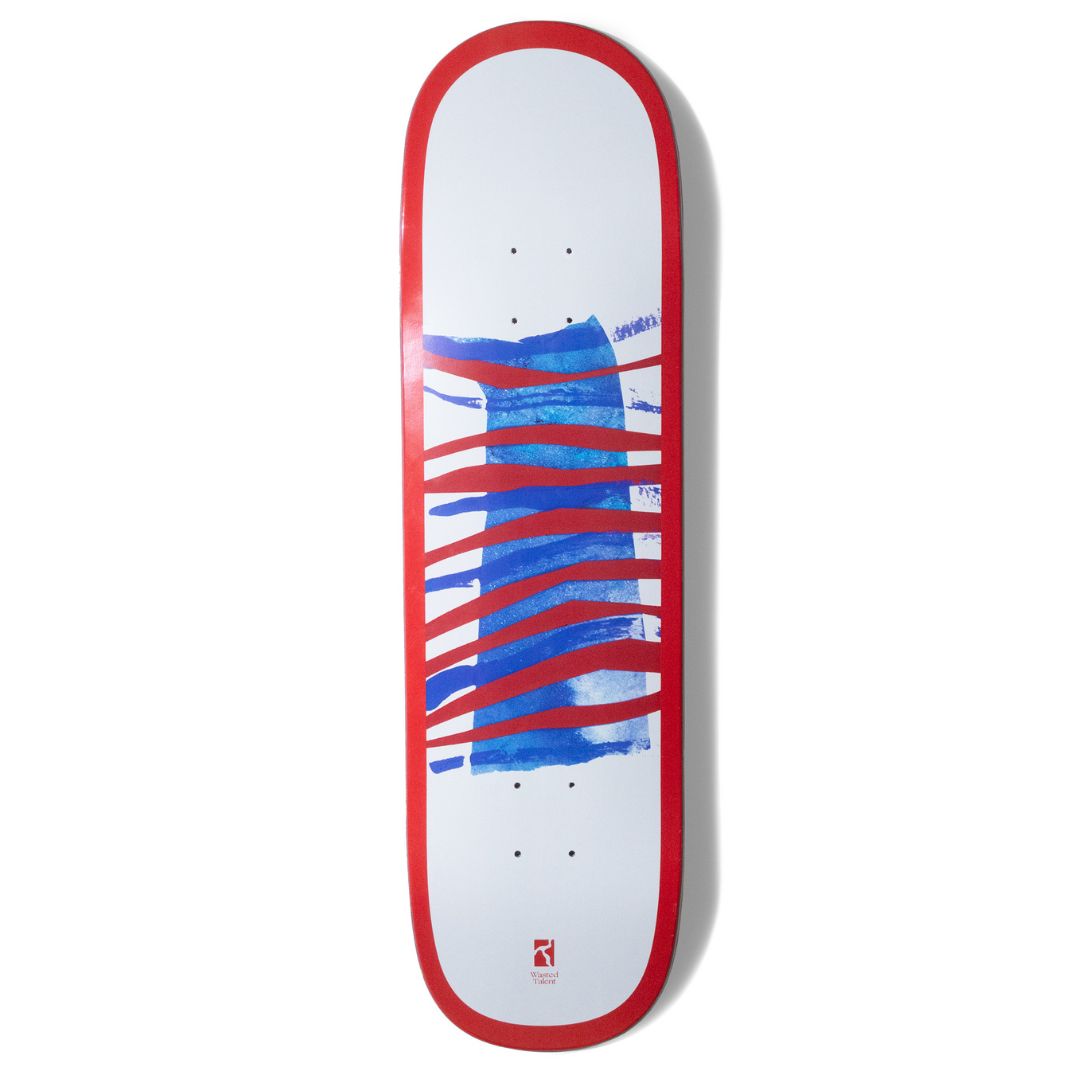 Wasted Talent X Poetic Collective Skateboard Deck White | WT Boutique