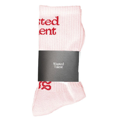 Wasted Talent Sui Socks - Rose Pink