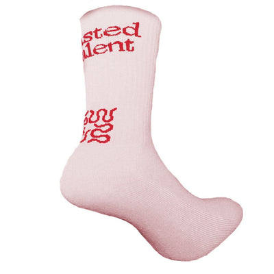 Wasted Talent Sui Socks - Rose Pink