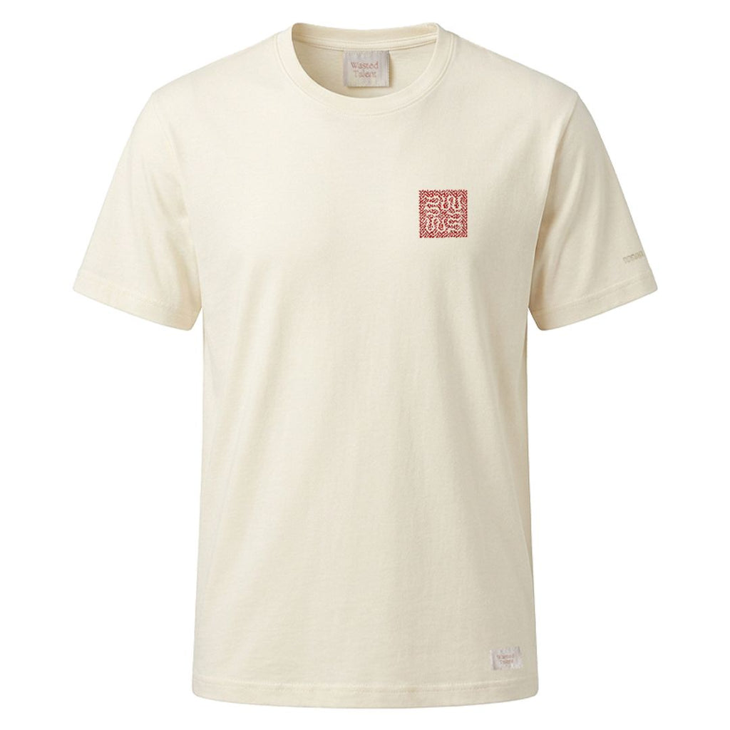 Wasted Talent Thymos Premium T-Shirt Off White — front detail