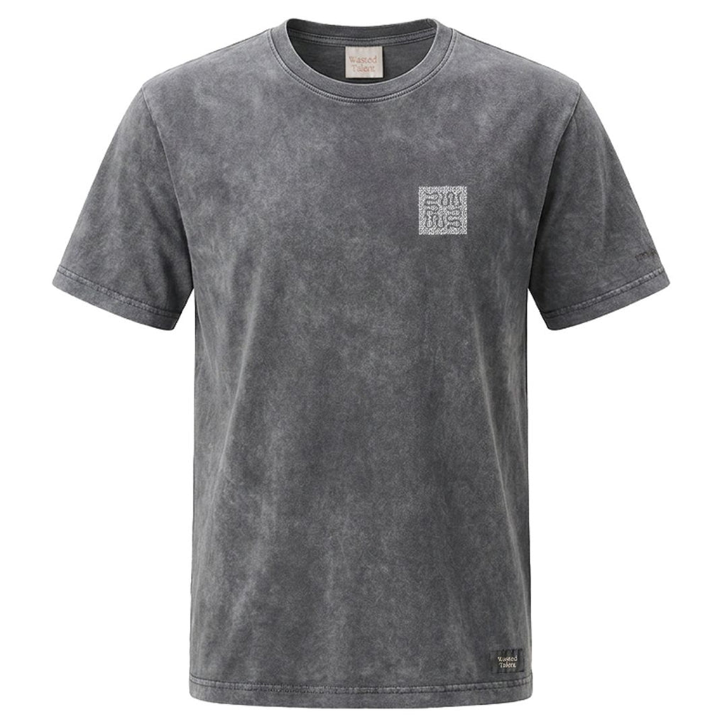 Wasted Talent Thymos Premium T-Shirt Washed Black — front detail