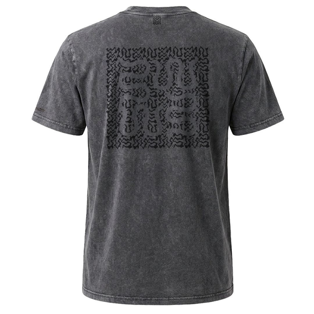 Wasted Talent Thymos T-Shirt Washed Black / Black | WT Boutique