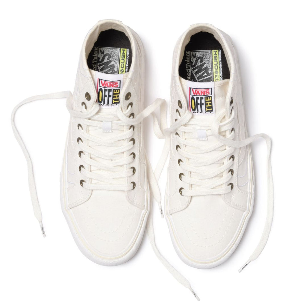 Wasted Talent x Vans Sk8-Hi 38 Decon VR3 Blanc de Blanc - top view