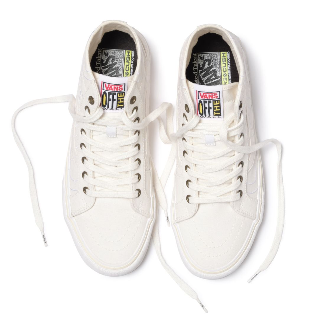 Wasted Talent x Vans Sk8-Hi 38 Decon VR3 Blanc de Blanc - top view