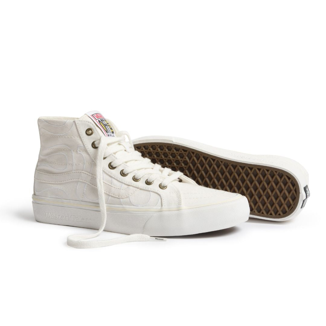 Wasted Talent x Vans Sk8-Hi 38 Decon VR3 Blanc de Blanc - back view