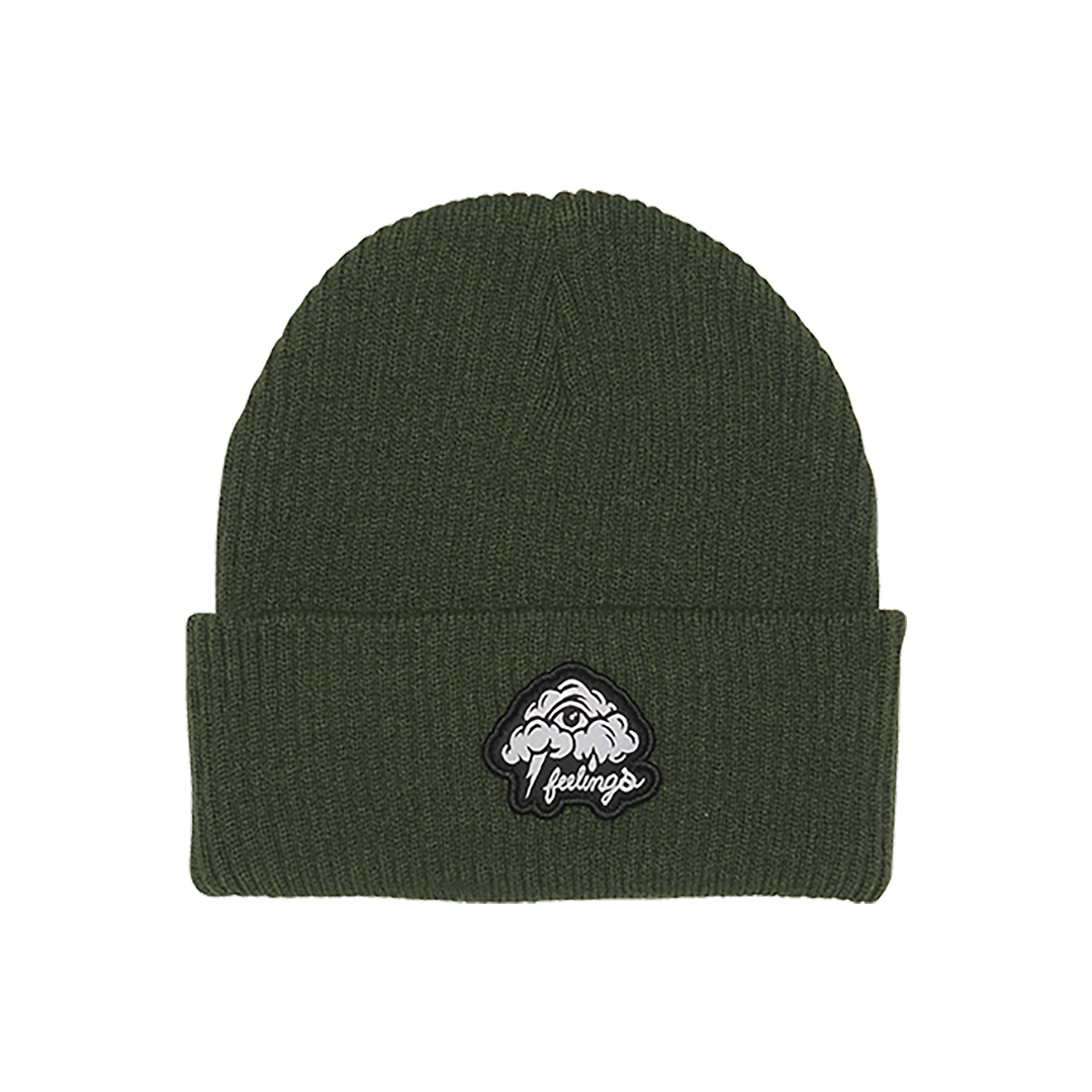 And Feelings Clouds Patch Beanie - Black Forest