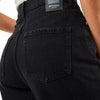 Afends Womens Bella Organic Denim Baggy Jeans - Washed Black