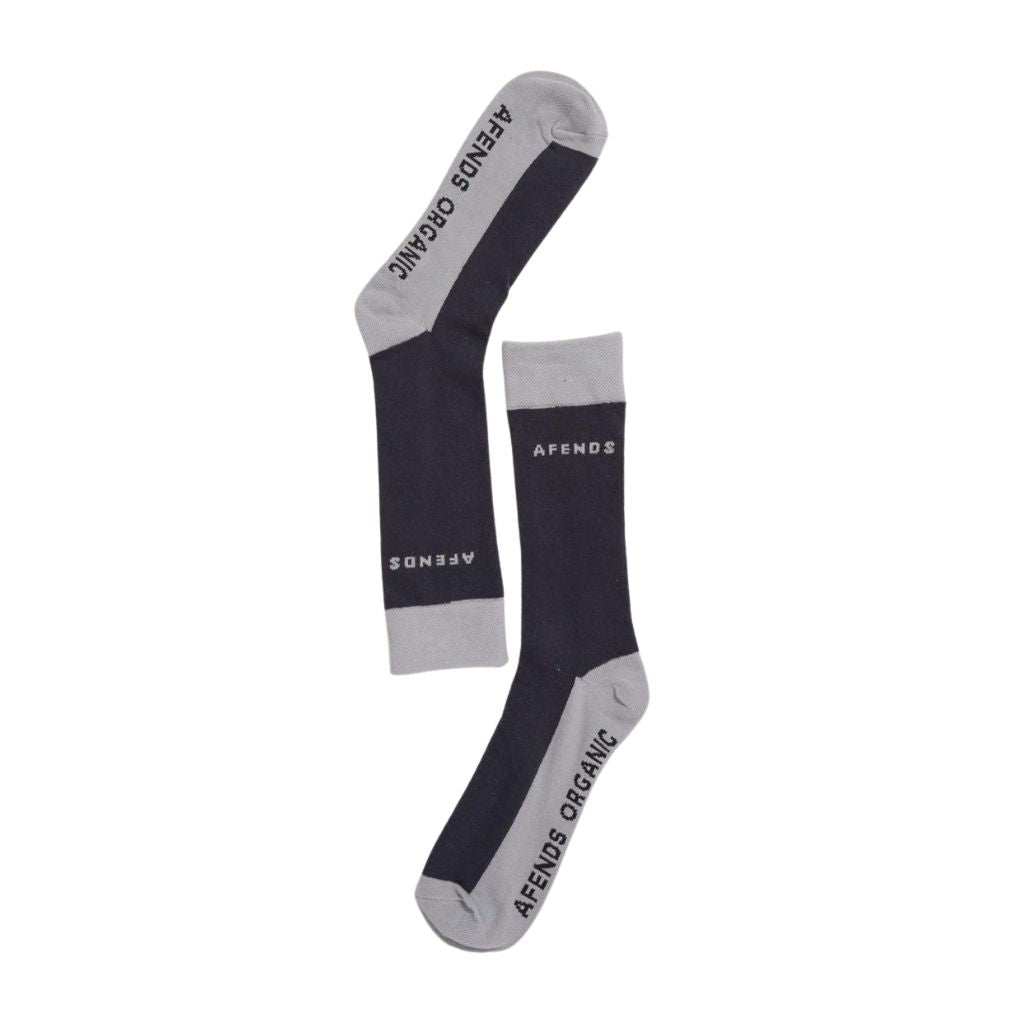 Afends Foreword Unisex Organic Socks One Pack - Charcoal