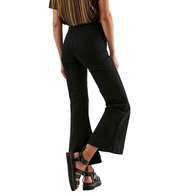 Afends Marsha Twill Flared Jeans - Black