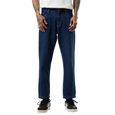 Afends Ninety Twos Hemp Denim Relaxed Fit Jeans - Original Rinse