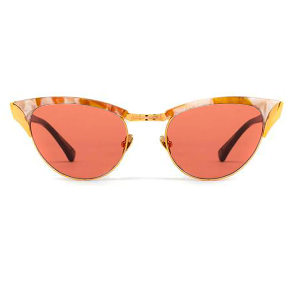 Epøkhe Austyn Sunglasses - Marble Tortoise Polished & Gold / Amber