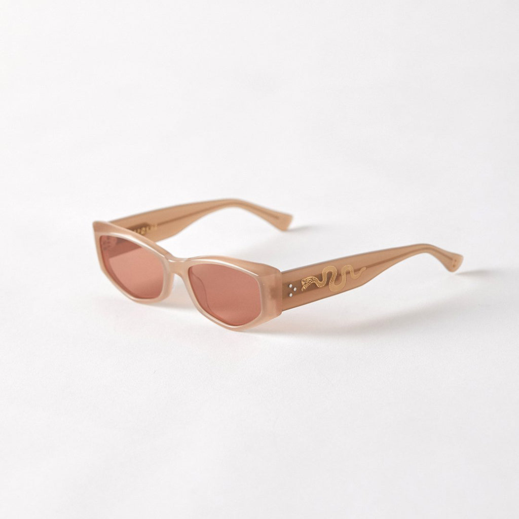 Epøkhe Guilty Sunglasses - Bone Polished / Amber