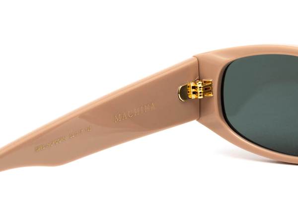 Epøkhe Machina Sunglasses Nude Polished Green | Premium Eyewear