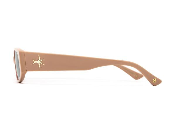 Epøkhe Machina Sunglasses Nude Polished Green | Premium Eyewear