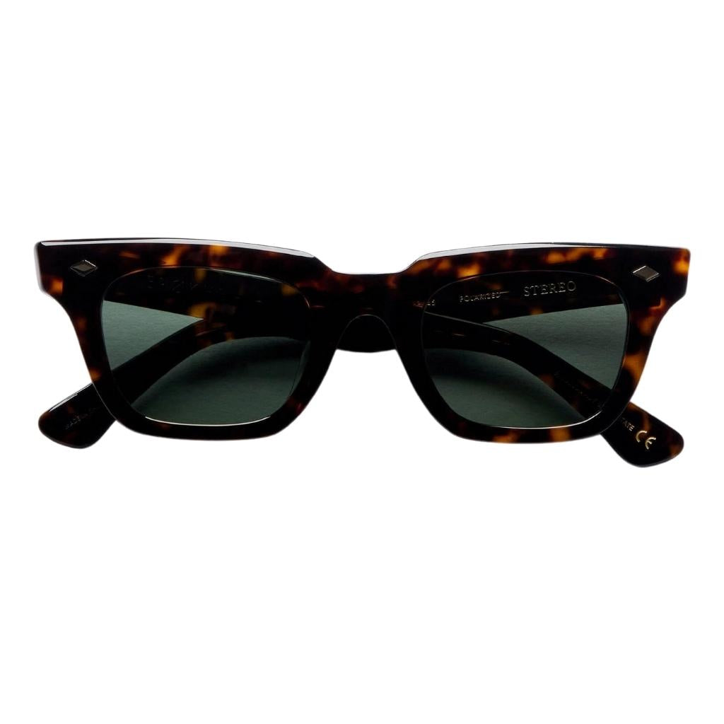Epokhe Stereo Sunglasses - Tortoise Polished / Green Polarized
