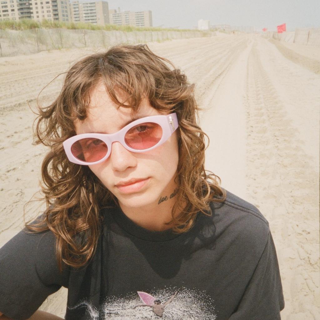 Epøkhe Suede Sunglasses by Evan Mock - Mauve Polished / Velvet