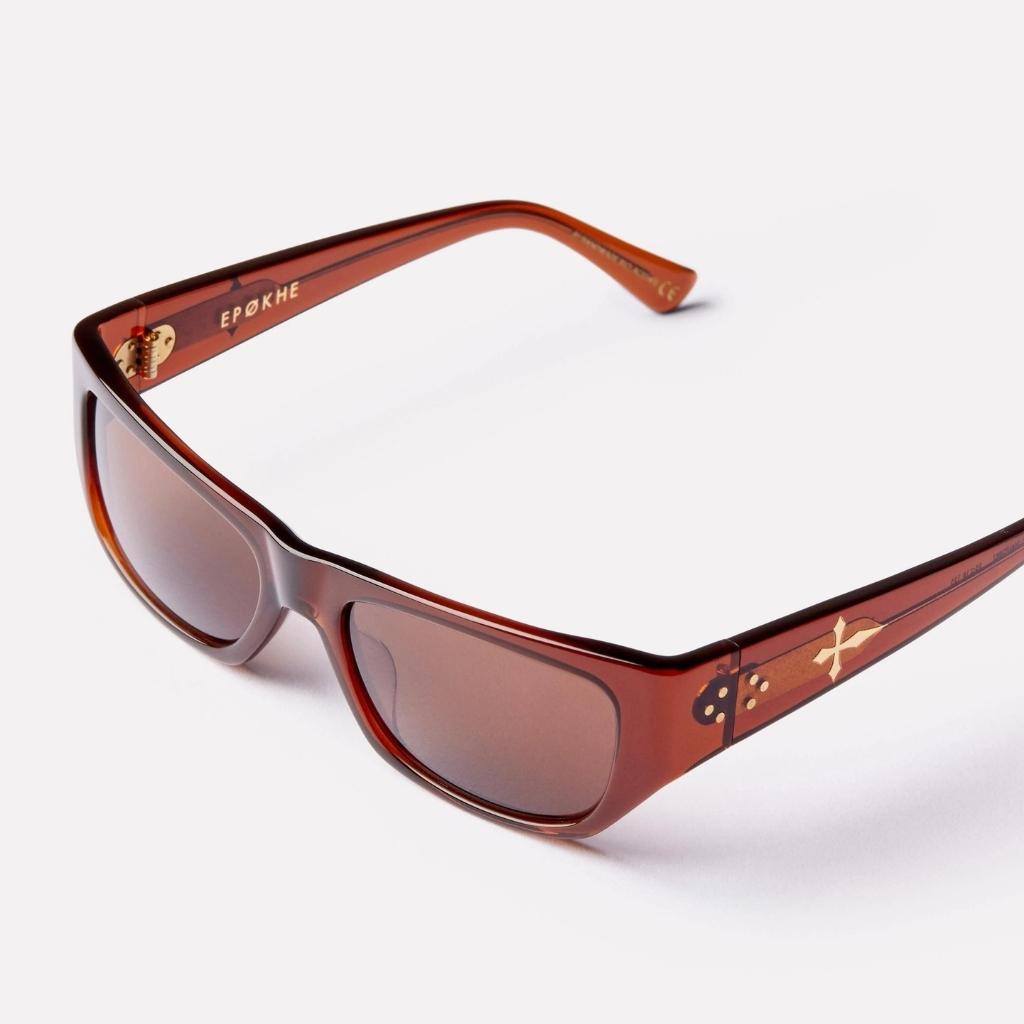 Epøkhe Memphis Sunglasses Maple Polished Bronze | Premium Eyewear