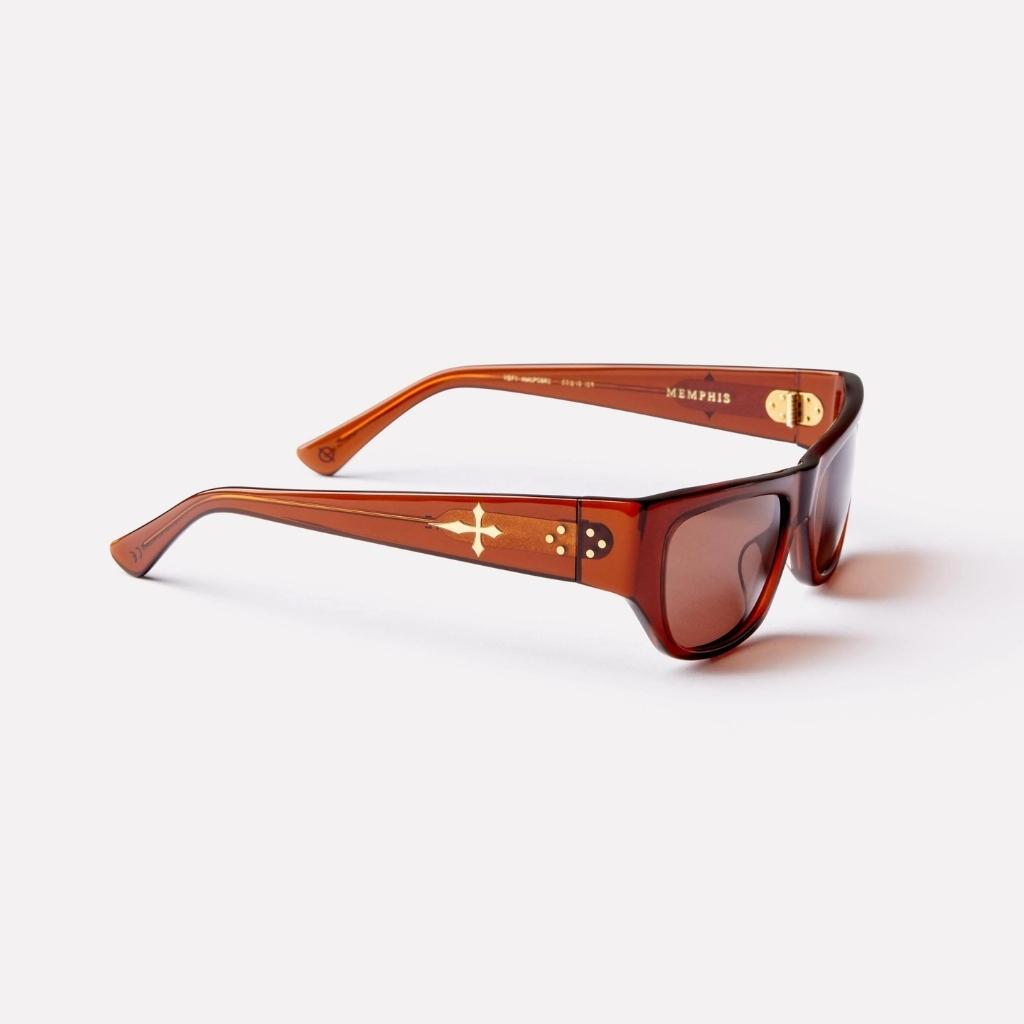 Epøkhe Memphis Sunglasses Maple Polished Bronze | Premium Eyewear