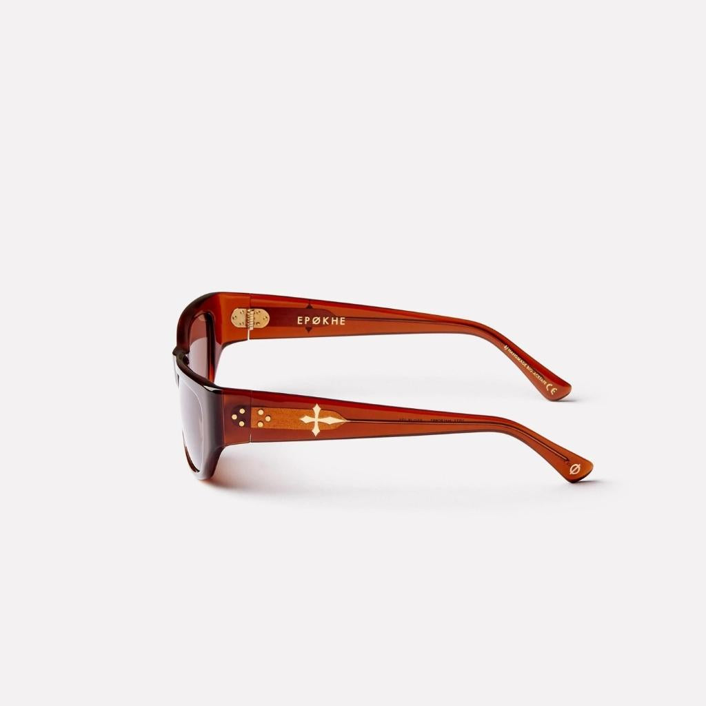 Epøkhe Memphis Sunglasses Maple Polished Bronze | Premium Eyewear