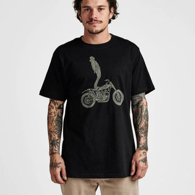 Roark Ghostrider OG Organic Staple T-Shirt - Black