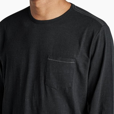Roark Well Worn Midweight Organic Long Sleeve T-Shirt - Black