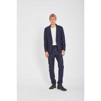 Wasted Talent Sorrento Trousers - Navy Pinstripe