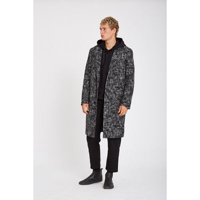 Wasted Talent Bergamo Overcoat - Deconstructed Noir Check