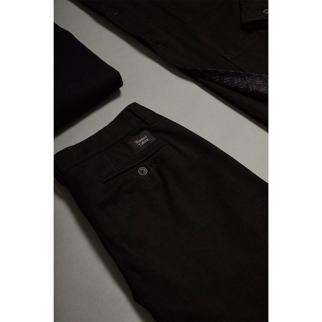 Wasted Talent Cascais Twill Pant - Black