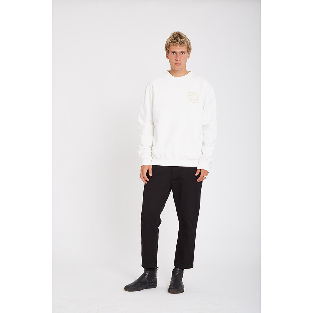 Wasted Talent Gracia Crew Neck Off White | WT Boutique