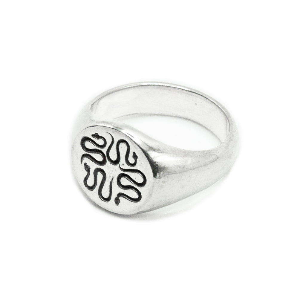 Wasted Talent X The Hunt NYC Signet Ring Sterling Silver | WT Boutique