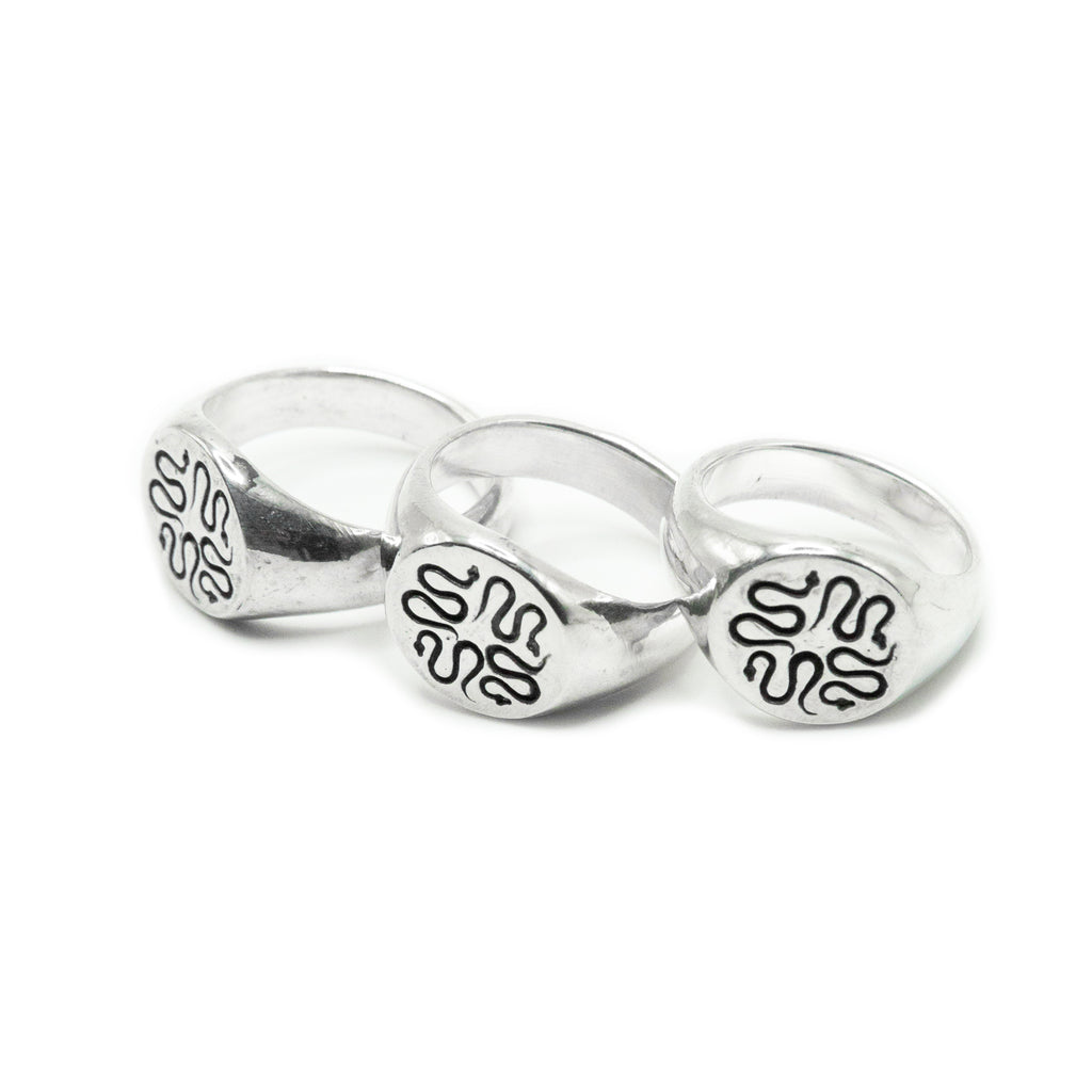 Wasted Talent X The Hunt NYC Signet Ring Sterling Silver | WT Boutique