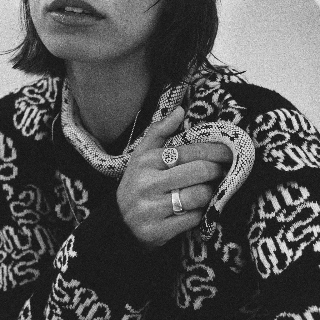 Wasted Talent X The Hunt NYC Signet Ring Sterling Silver | WT Boutique