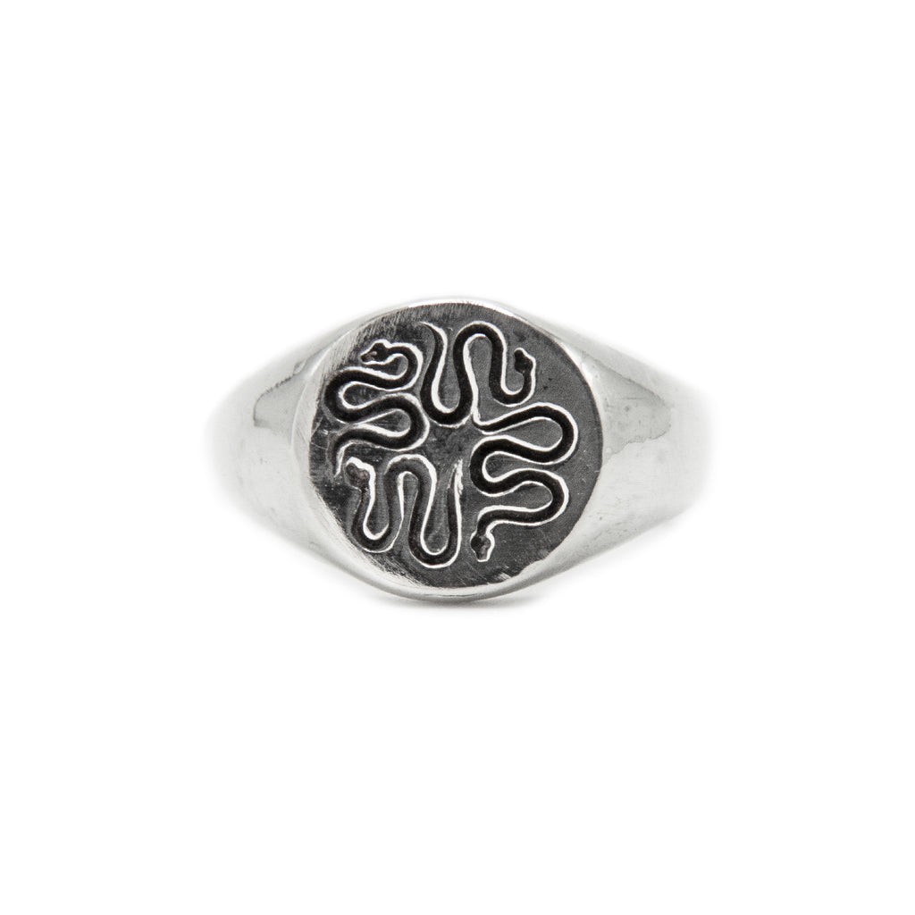Wasted Talent X The Hunt NYC Signet Ring Sterling Silver | WT Boutique